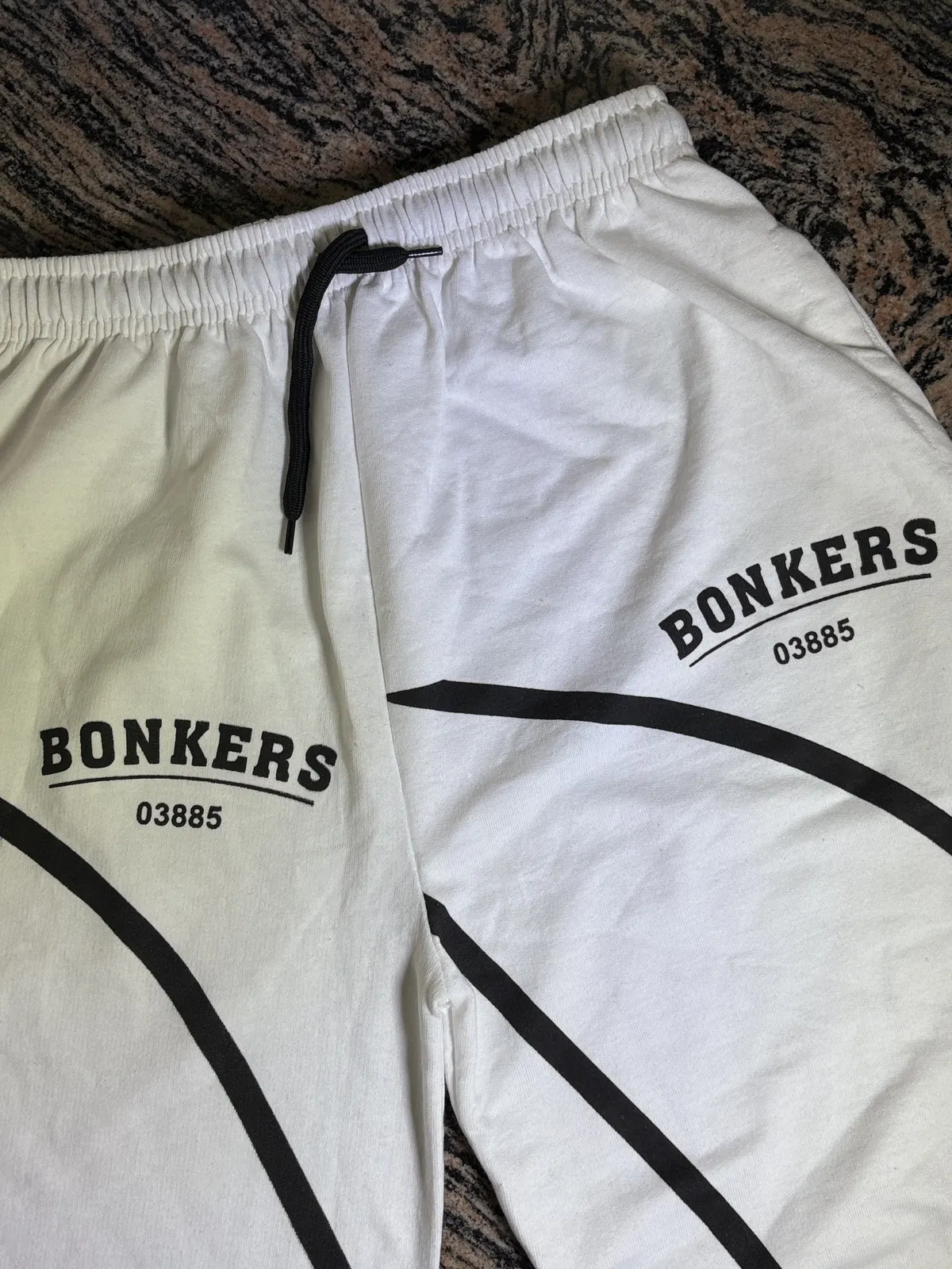 Bonkers Baggy Sweatpants, White, view 1 of 2
