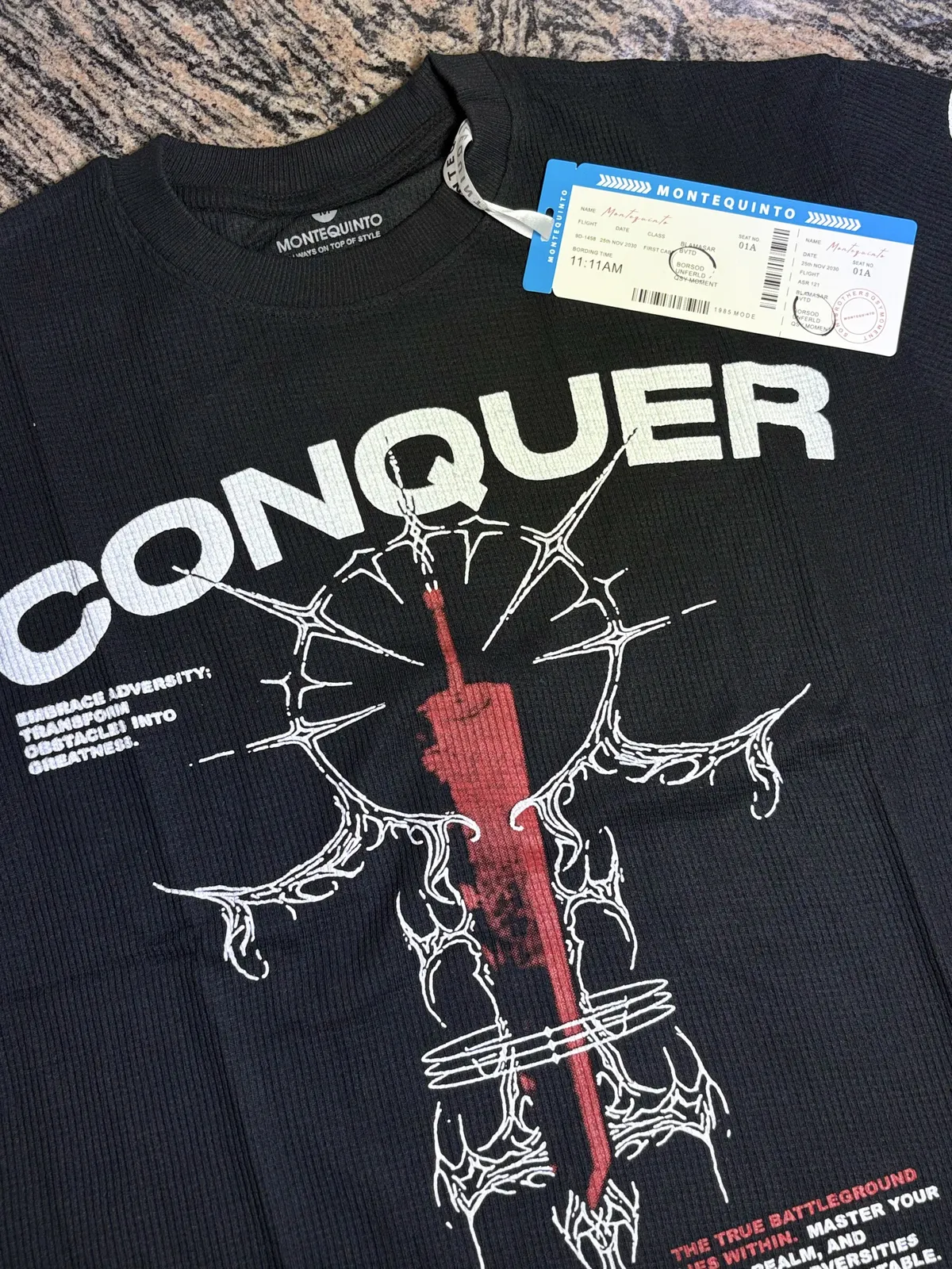 Conquer Waffle Tee