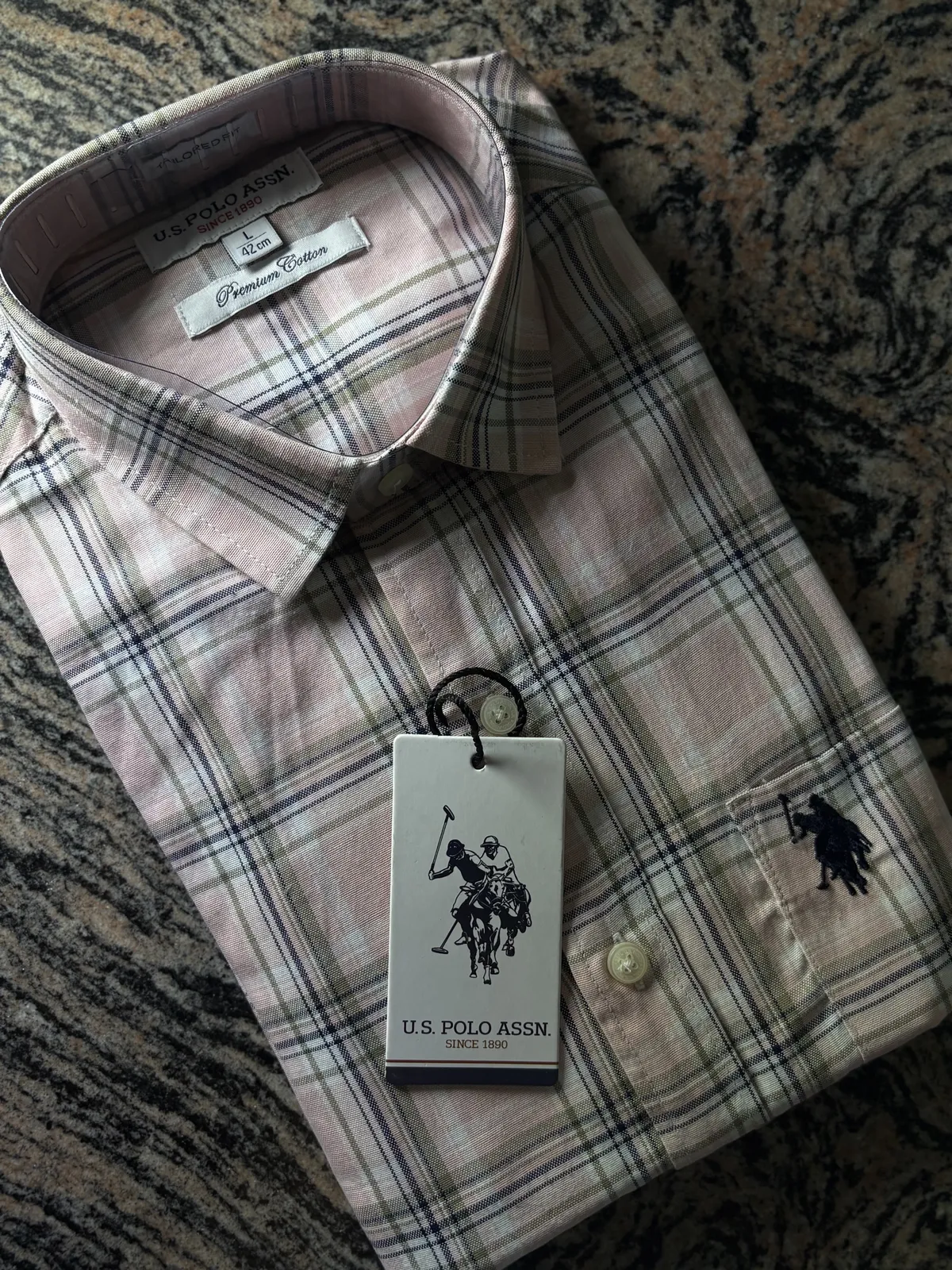 Cotton Check Shirt, Blush Check