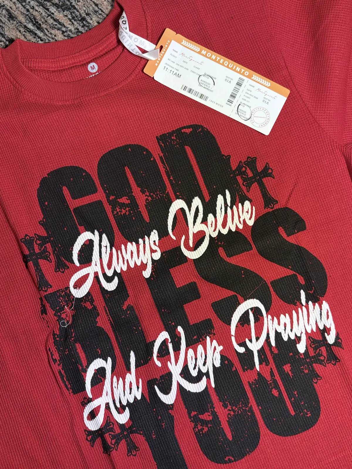 God Bless Waffle Tee