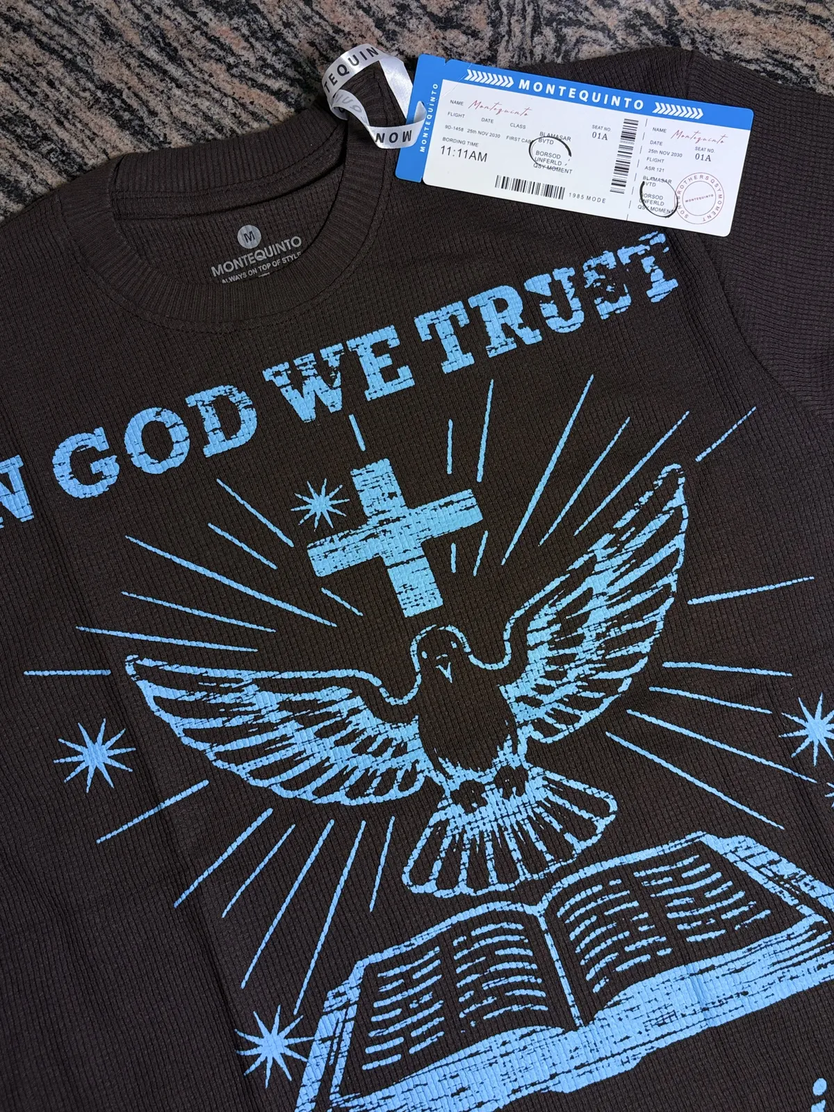 In God We Trust Waffle Tee