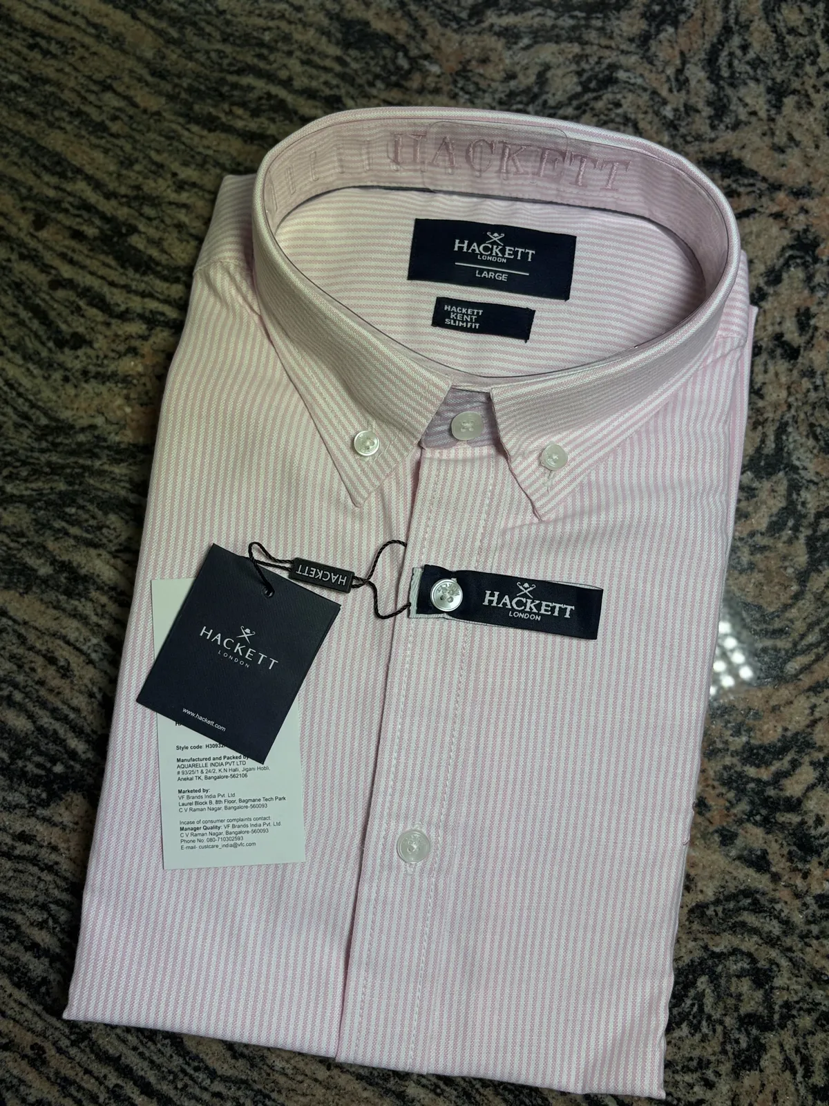 Old Money Stripe Shirt, Blush Pink