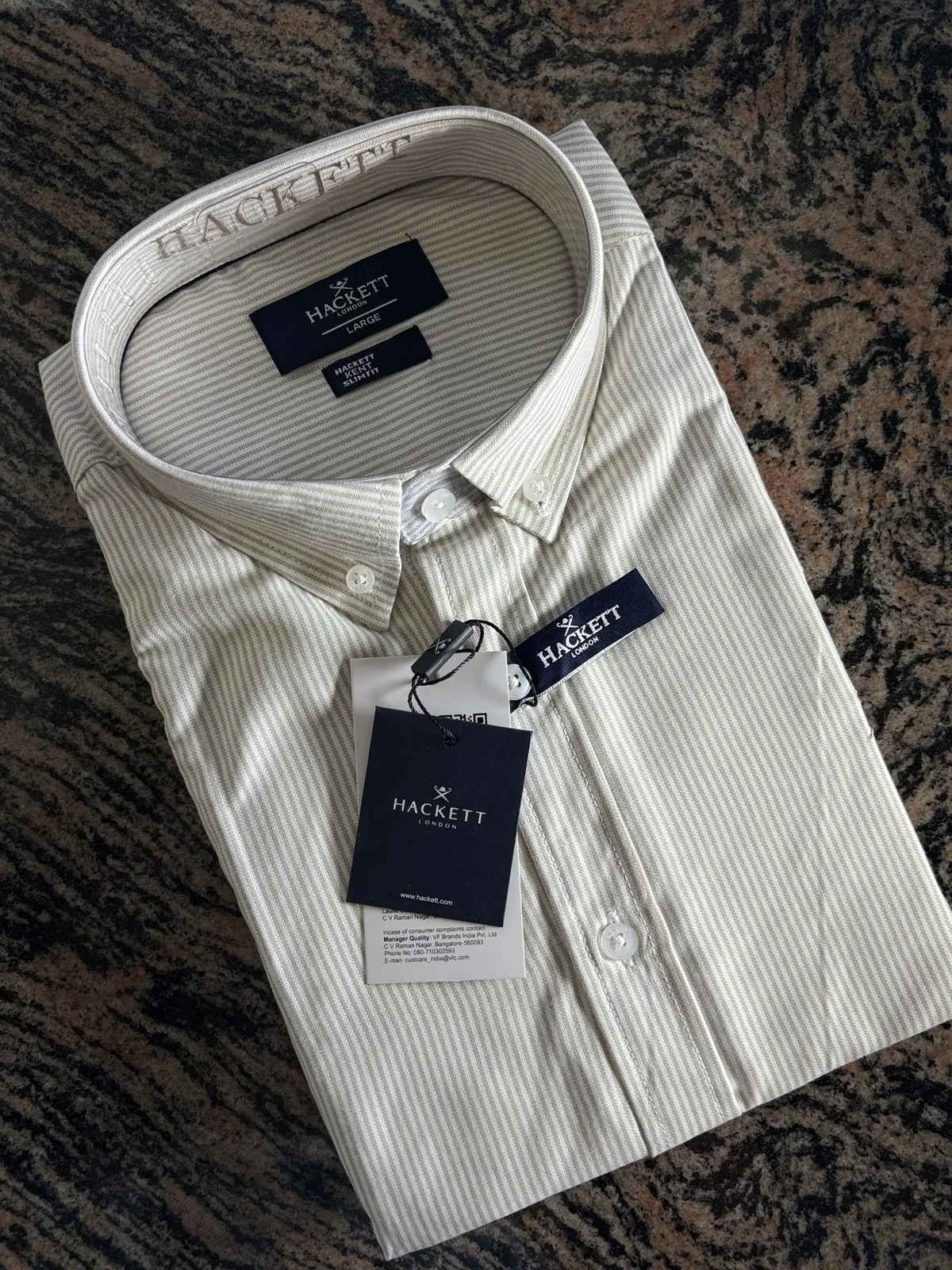 Old Money Stripe Shirt, Sand