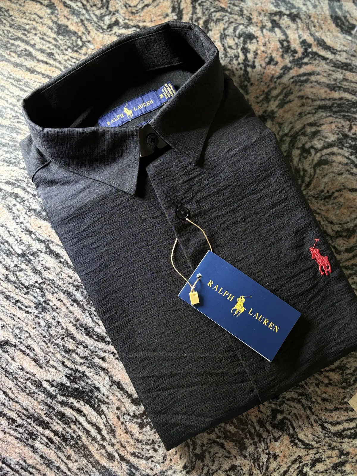 Premium Plain Korean Linen Shirt, Black
