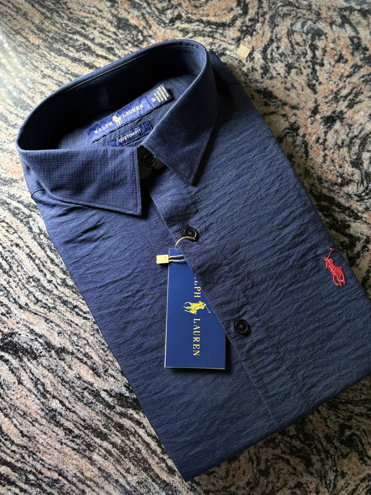 Premium Plain Korean Linen Shirt, Navy