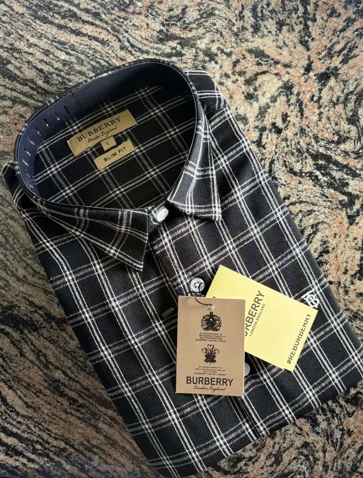 Premium Linen Check Shirt, Black White Check