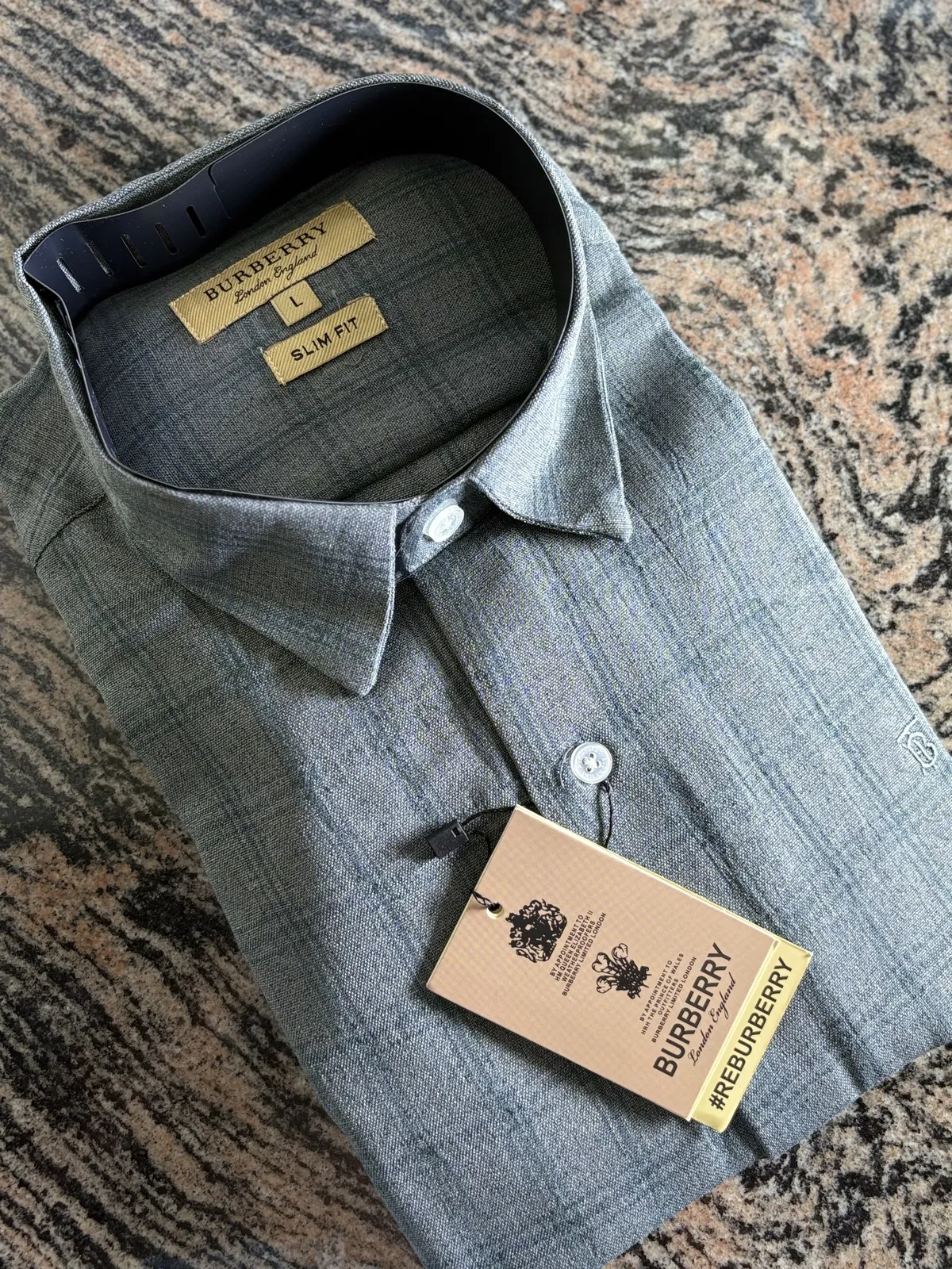 Premium Linen Check Shirt, Grey Check